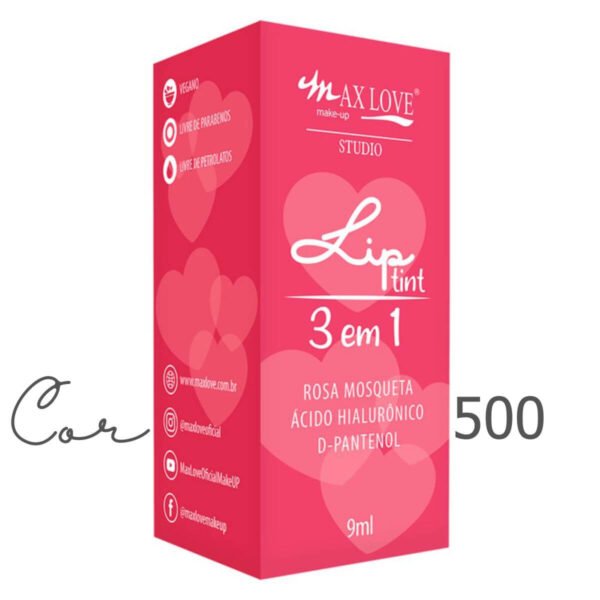 Lip Tint 3 em 1 Max Love Cor 500
